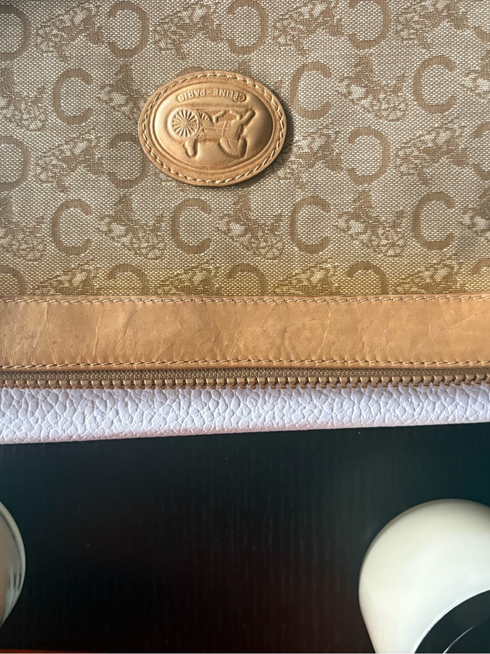 Celine Vintage Monogram Clutch/Cosmetic Pouch - Picture 9 of 13